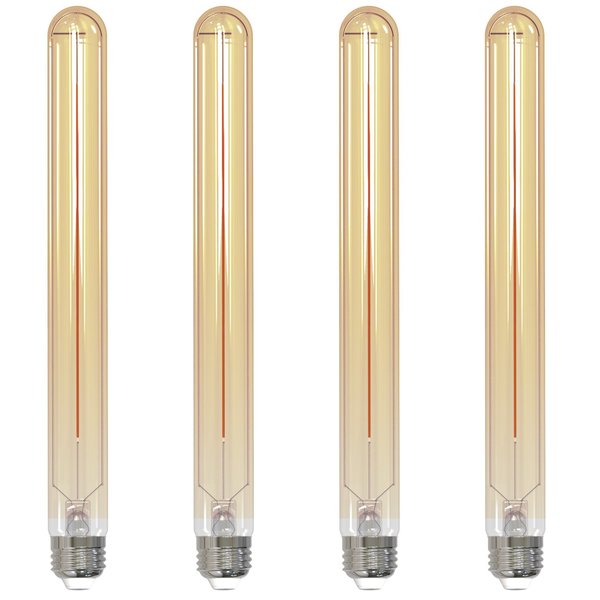 Bulbrite LED Filament 5w Dimmable 11 Inch T9 Lght Bulb Medium (E26) Base - 2100K (Amber), 300 Lumens, 4PK 862773